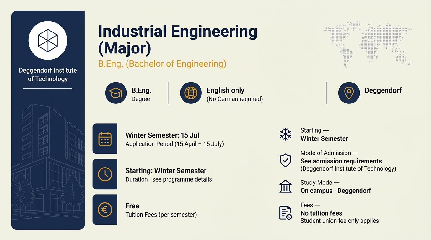 Industrial Engineering, B.Eng