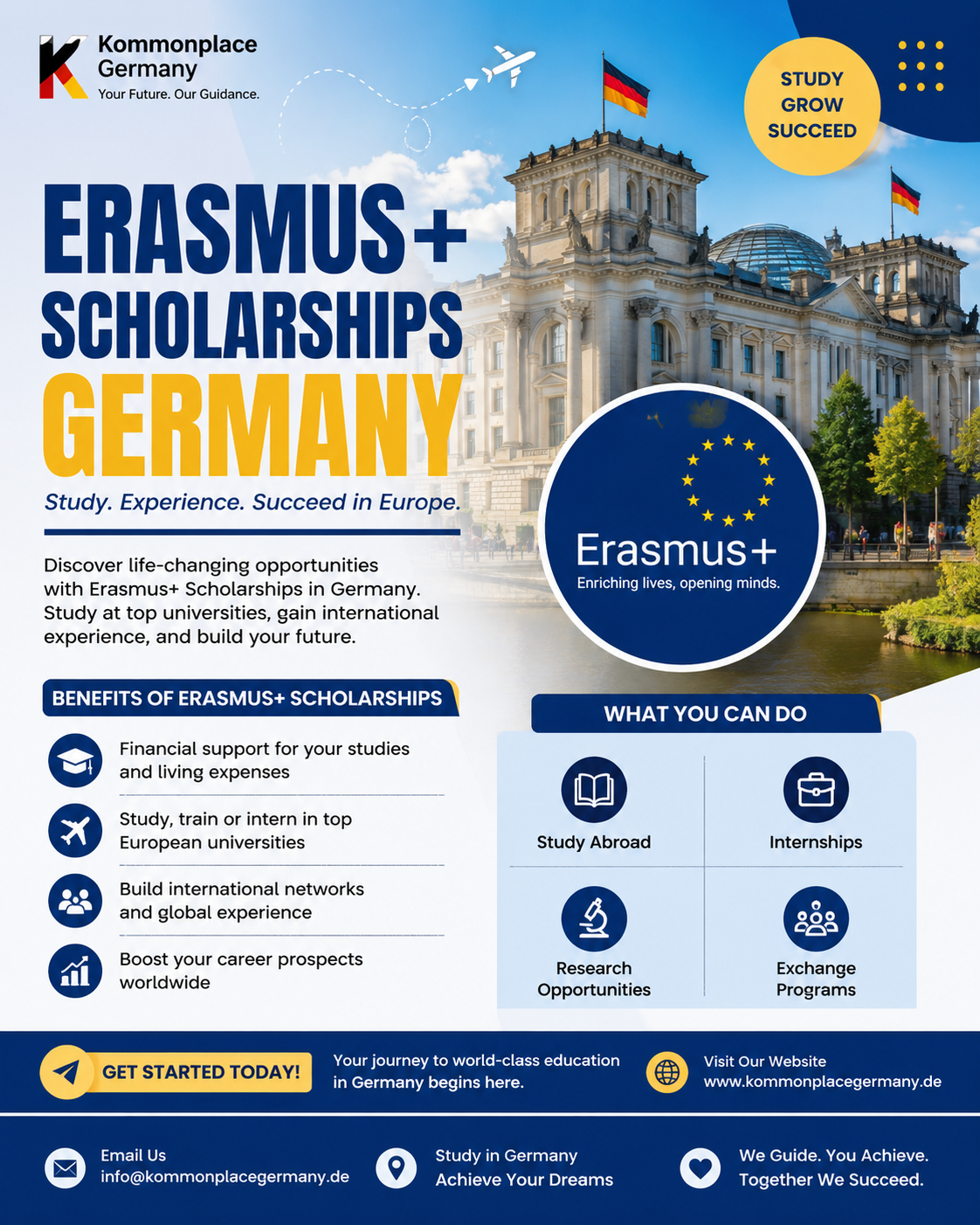 Erasmus+ Scholarships Erasmus+ Scholarships Germany