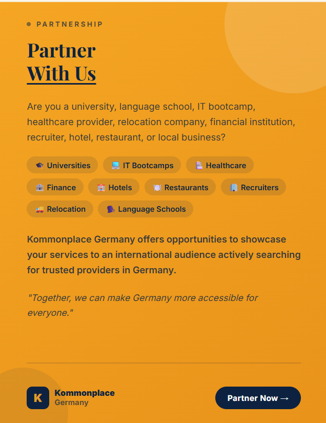 Partner with us