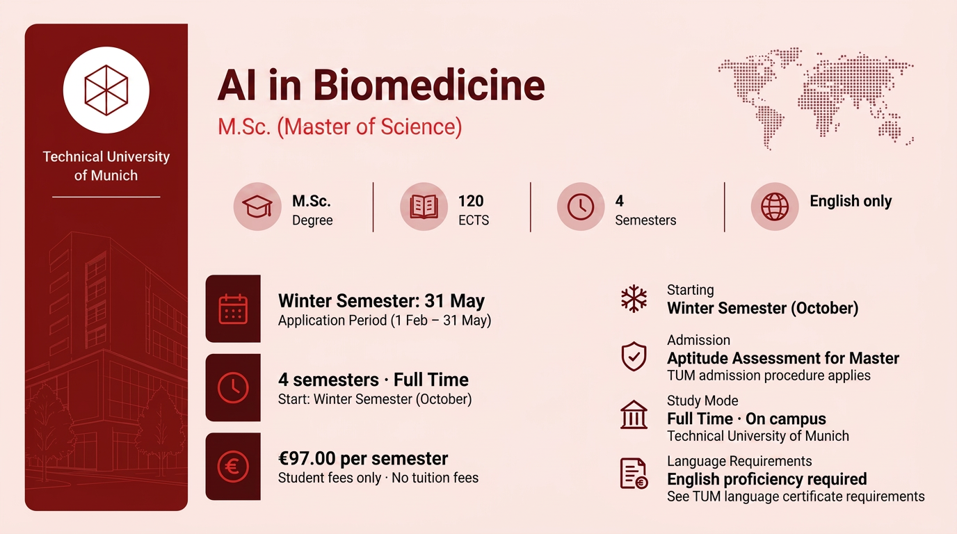 AI in Biomedicine Master of Science (M.Sc.)
